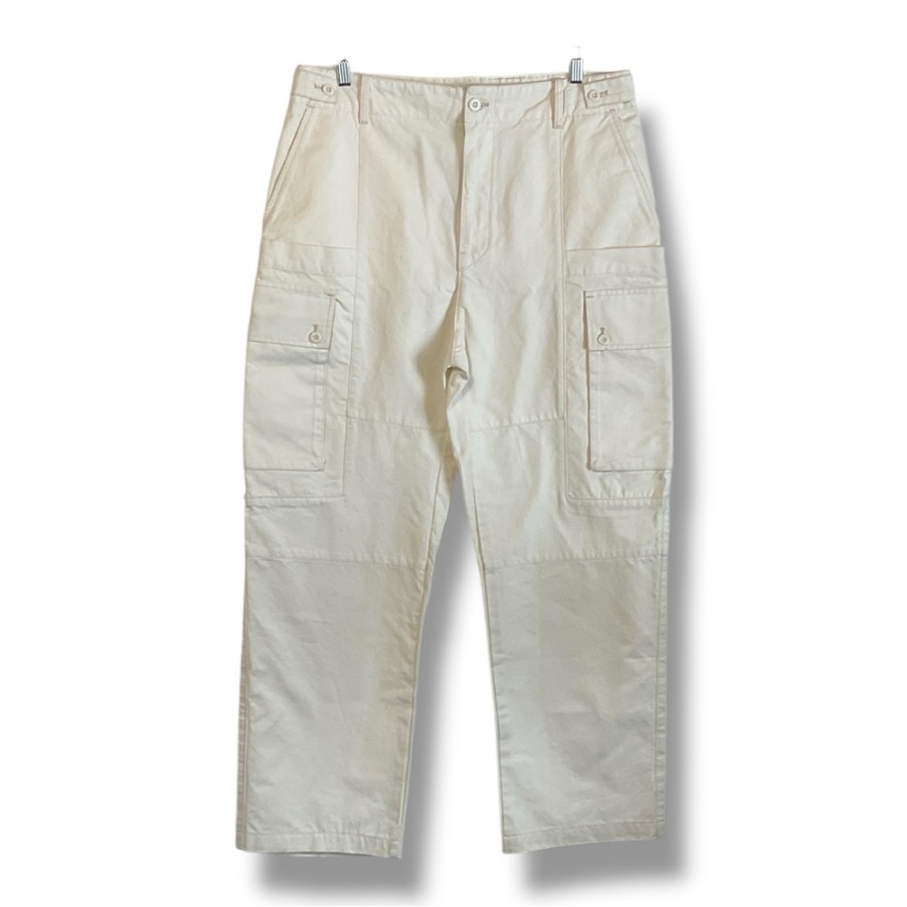 Zara Origins Pants Men's White Cream Cargo Thick Workwear Size‎ 32